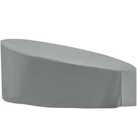 PATIO TRASERO Immerse Taiji, Convene, Sojourn & Summon Daybed Outdoor Patio Furniture Cover, Gray PA1729225